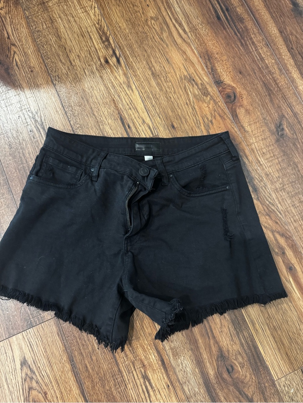 Kut Women's Frayed Hem Denim Shorts